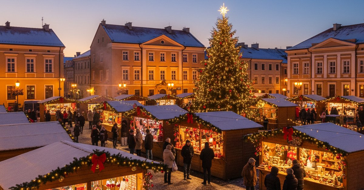 Tykocin rozbłysnął magią świąt: miasto wita zimę w blasku iluminacji